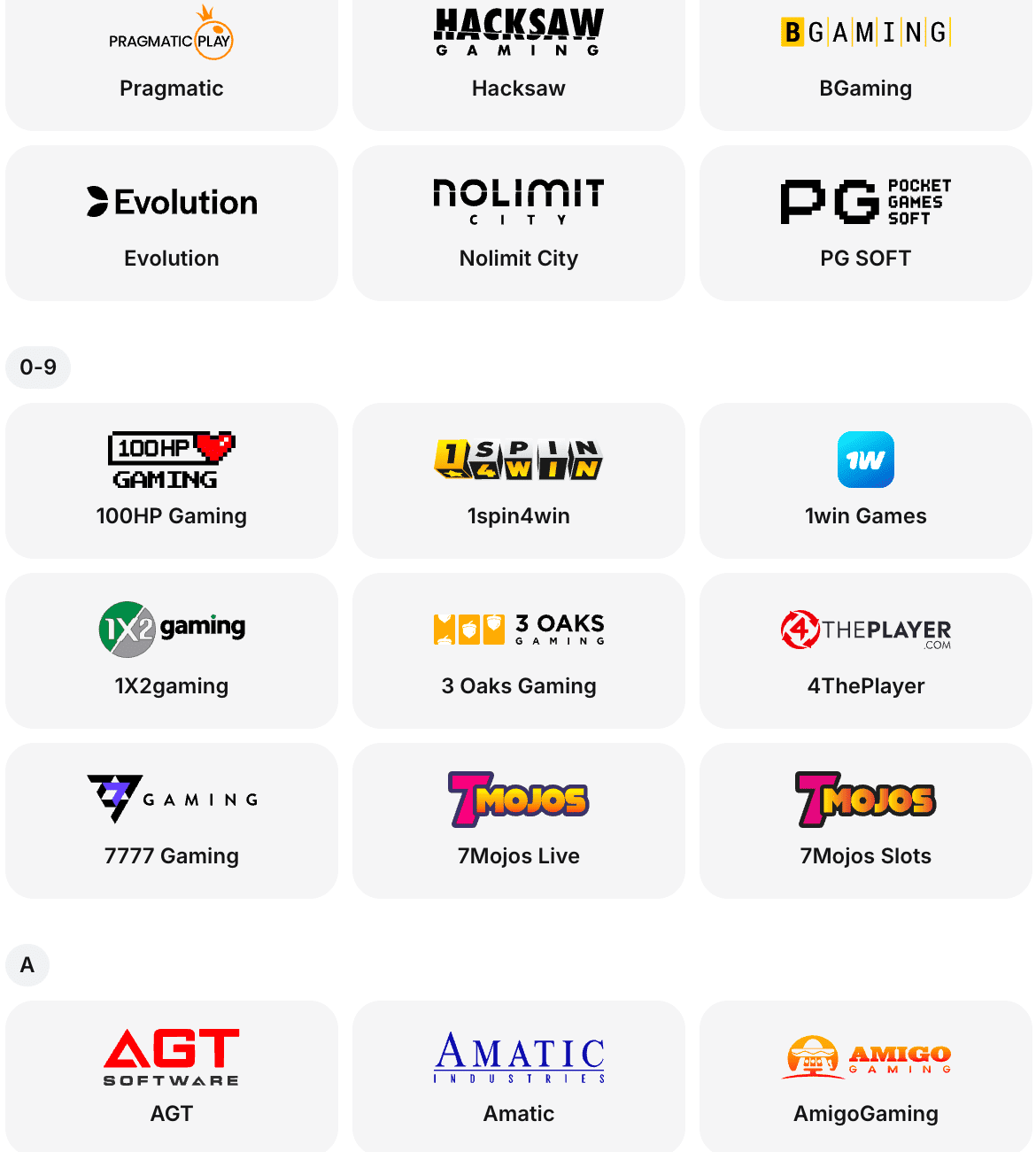 providers